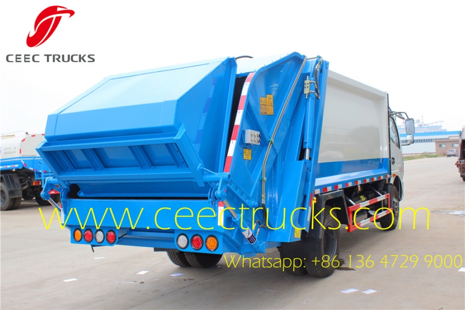 8000 liters dongfeng compressed refuse trucks export Asia Malaysia