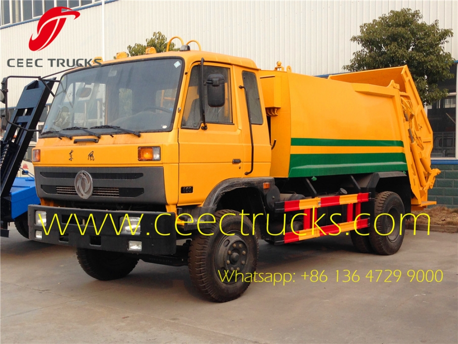 Refuse compactor trucks dongfeng 9 CBM trash compressor