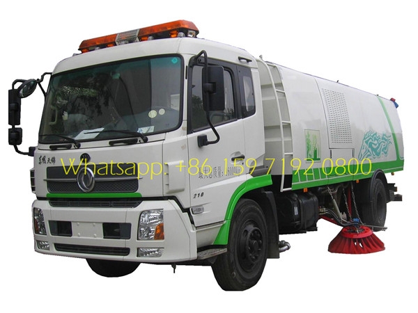 DFAC road sweeper 6CBM dust tank and 3CBM water tank