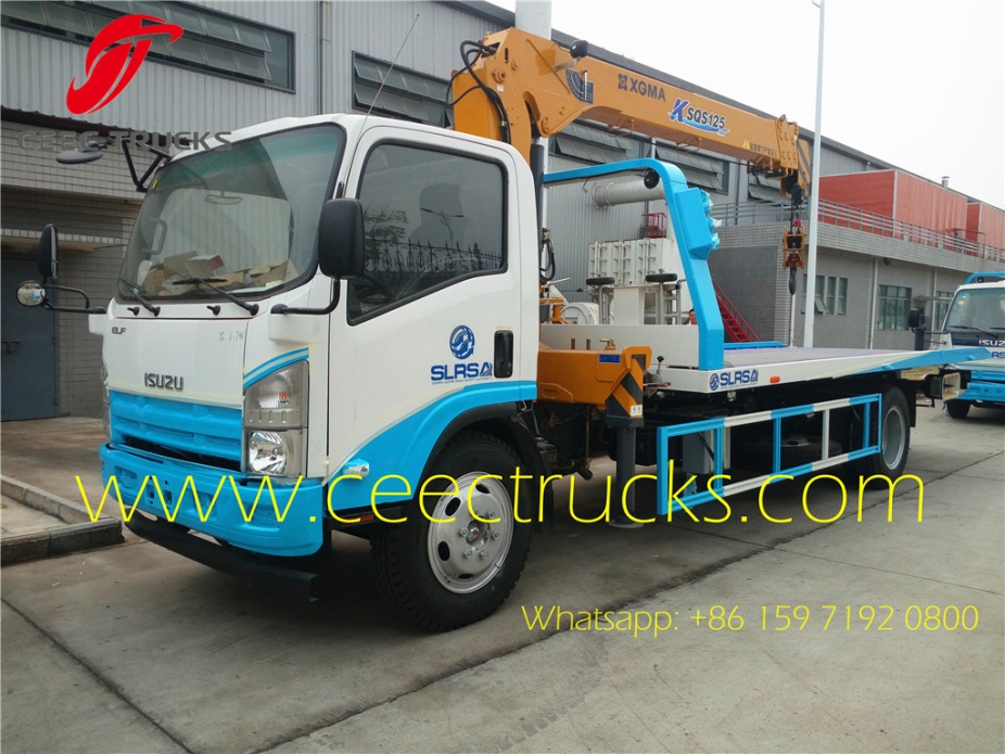 Sierra Leone City emergercy road wrecker ISUZU 5T street recuse truck manufacturer