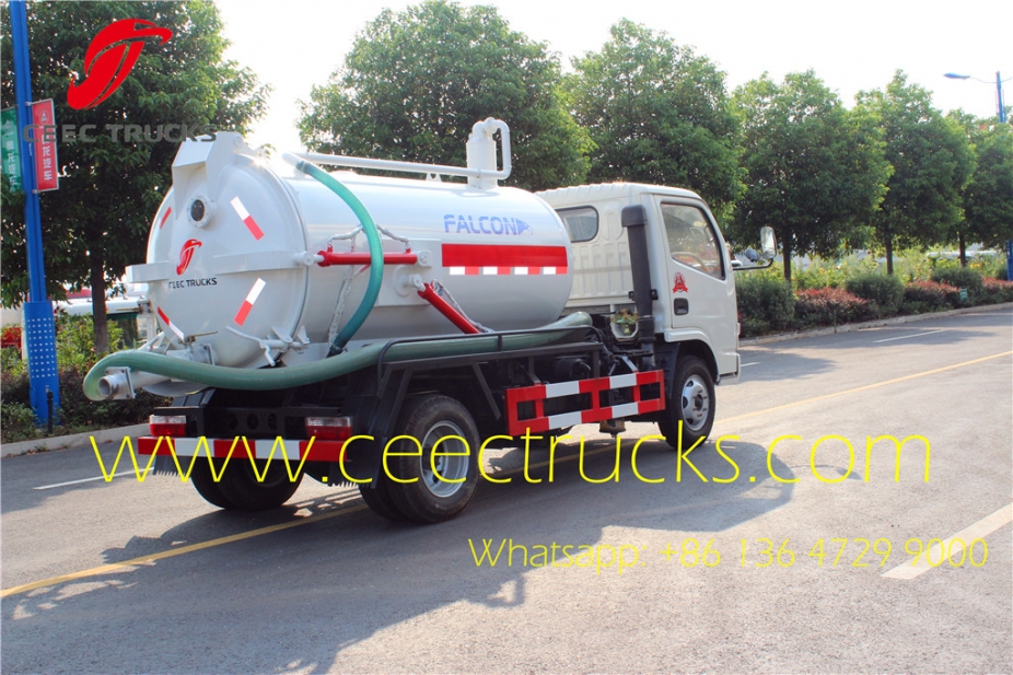 Manufacturer supply dongfeng 4CBM cesspit emptier truck lowest price