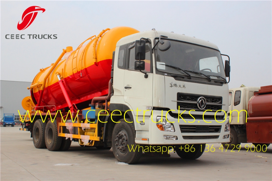 Hot sale Dongfeng 6x4 18000 Litres Vacuum Sewage Suction Tanker Truck