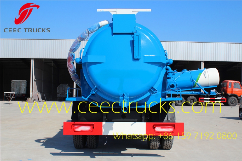 Dongfeng top design 9CBM vacuum suction tanker truck