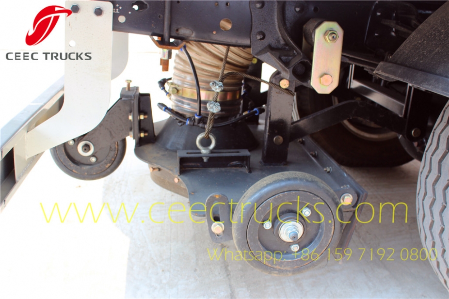 Road sweeper kit rear suction plate running wheel