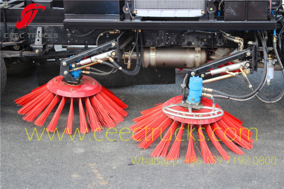 sweeper bracket and plate service for road cleaning