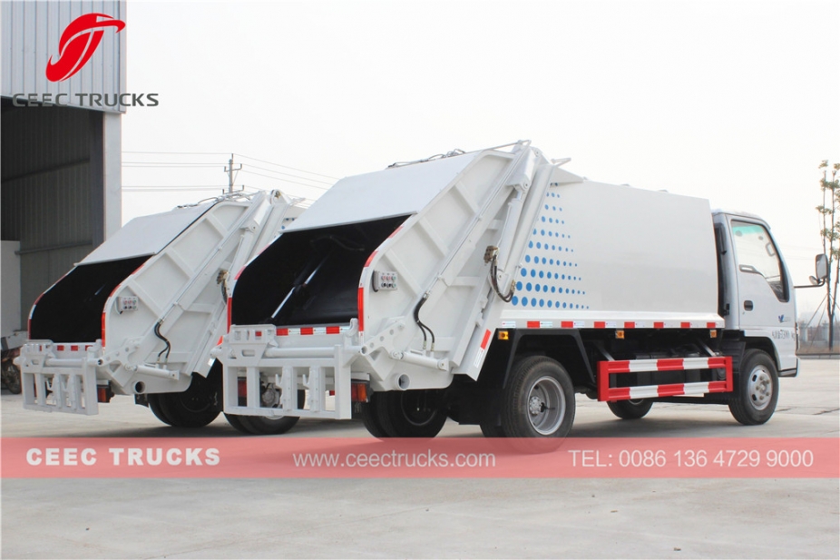 TOP quality ISUZU 5000L garbage compactor truck