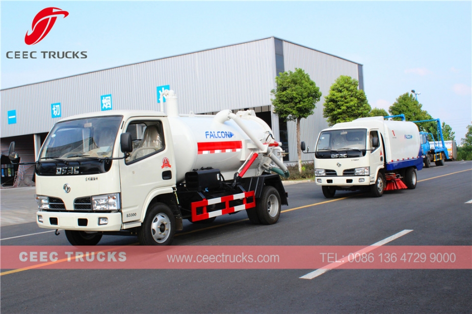 Africa Congo Dongfeng 4000L road sweeper