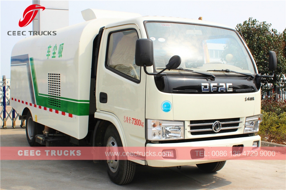 Dongfeng 5000L вакуумды жол сыпырғыш жүк көлігі