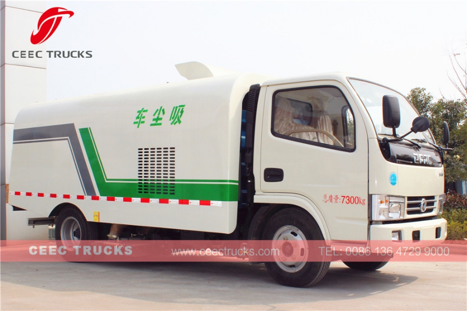 Dongfeng 5000L вакуумды жол сыпырғыш жүк көлігі