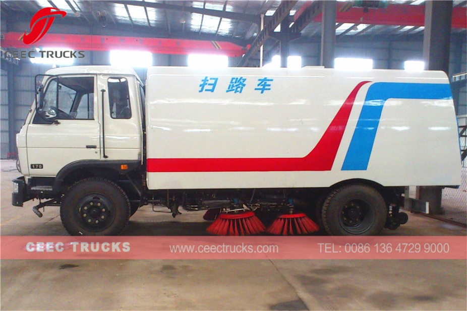 Dongfeng 10 000L жол сыпырғыш жүк көлігі