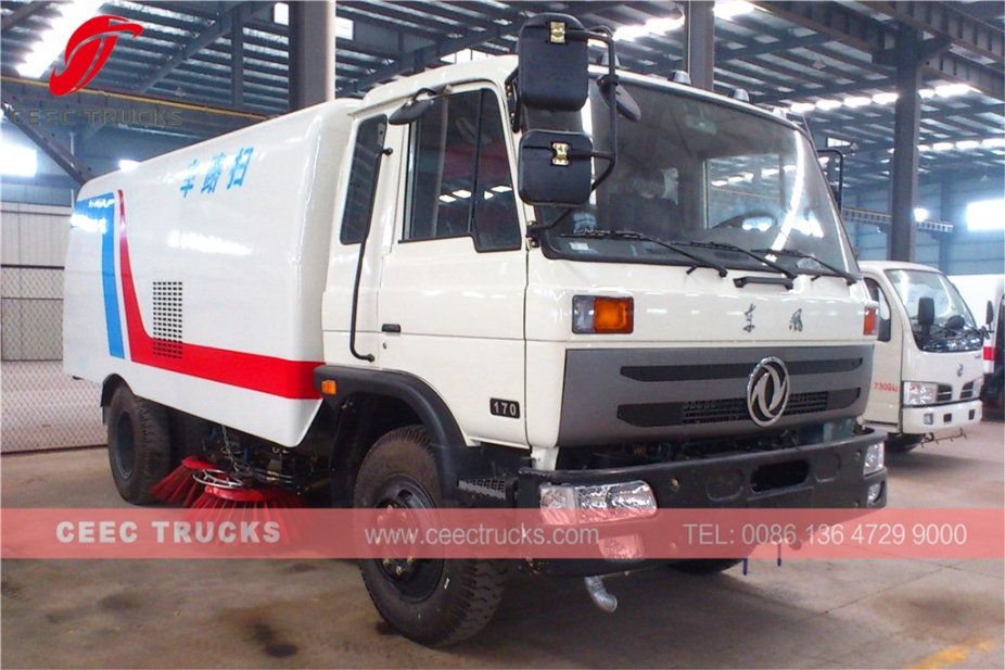 Dongfeng 10 000L жол сыпырғыш жүк көлігі