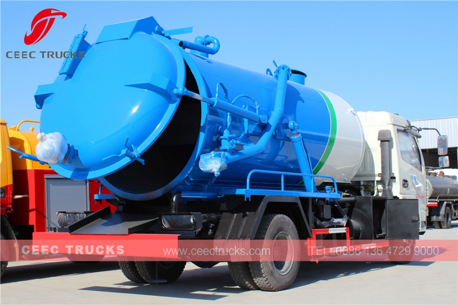 Dongfeng 6,000L sewage suction tanker vehicle