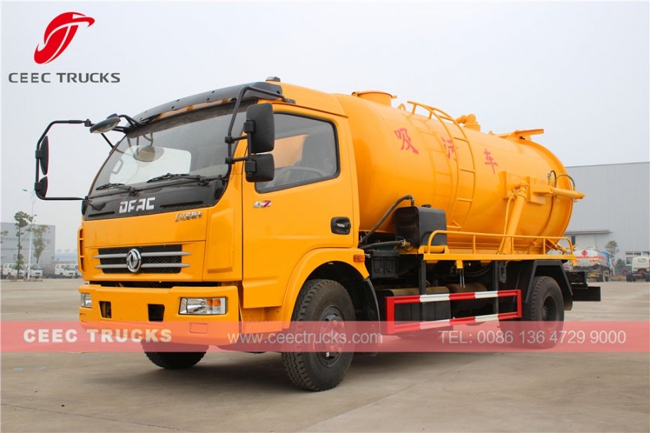 6CBM sewage suction tank truck