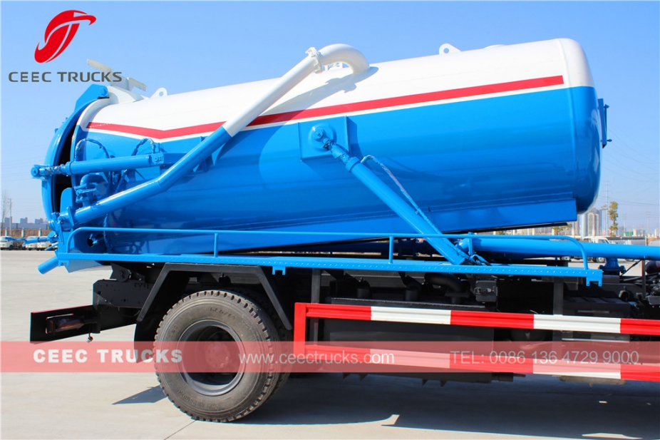 Dongfeng 10,000L вакуумдық кәріздік жүк көлігі