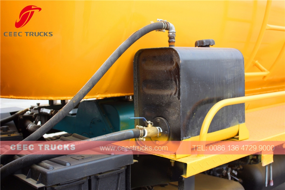 6CBM sewage suction tank truck