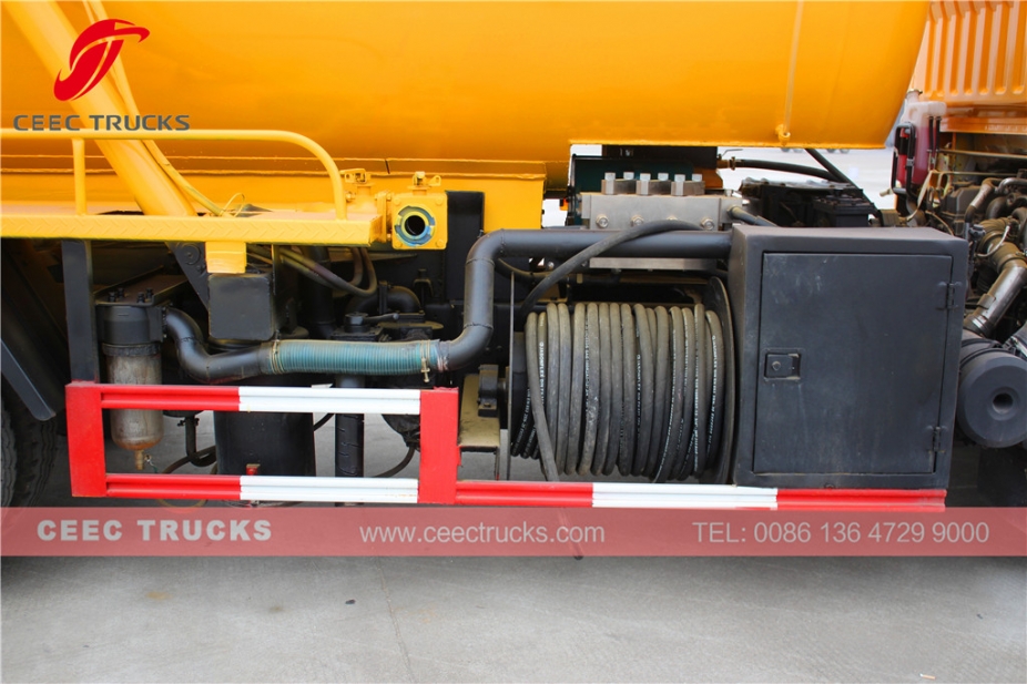 6CBM sewage suction tank truck