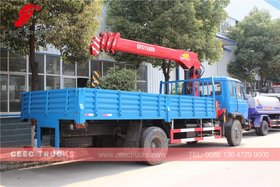 DONGFENG 6.3T boom crane trucks with Palfinger brand crane