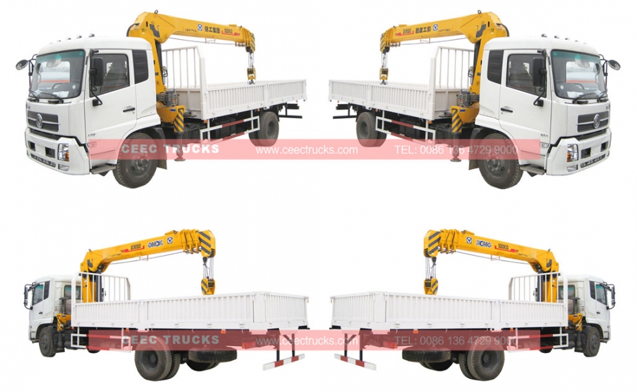 DONGFENG 8T boom crane trucks for sale