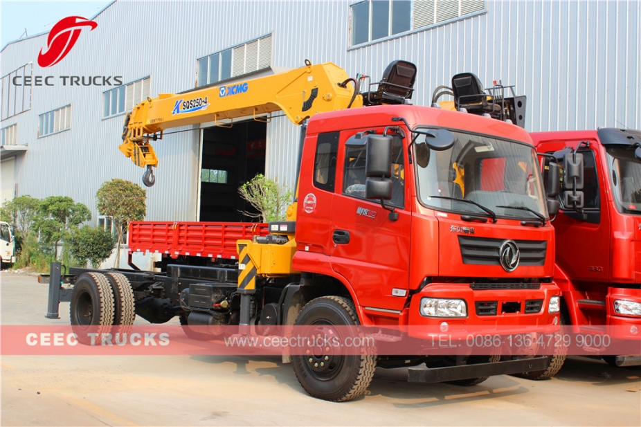 10T mobile boom crane trucks Dongfeng brand