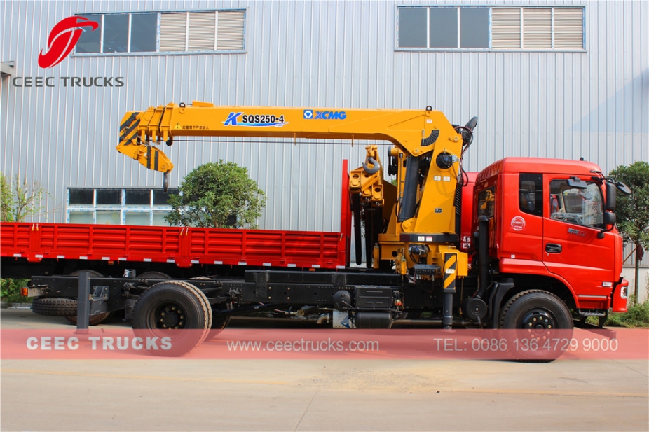 10T mobile boom crane trucks Dongfeng brand