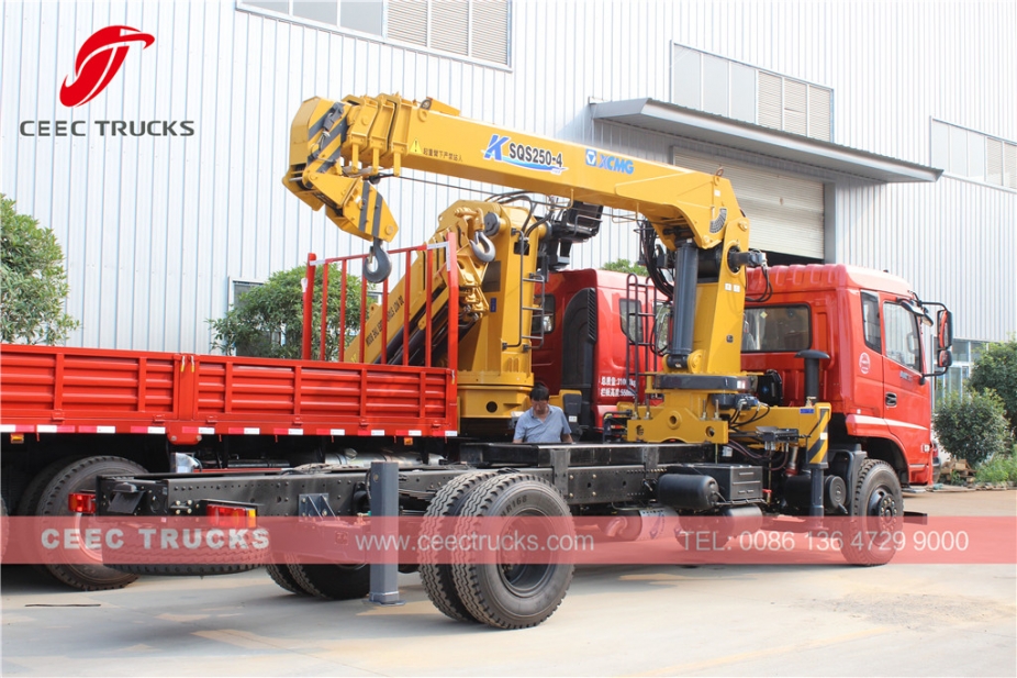 10T mobile boom crane trucks Dongfeng brand