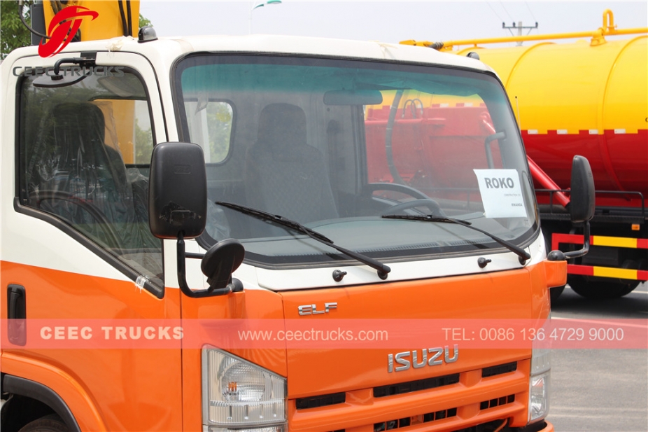 ISUZU 5 T truck mounted crane for sale