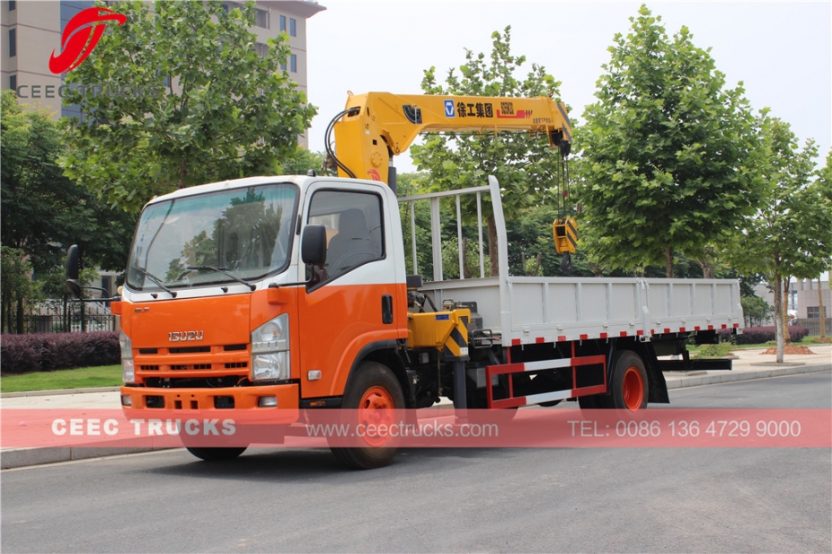 ISUZU 5 T truck mounted crane for sale