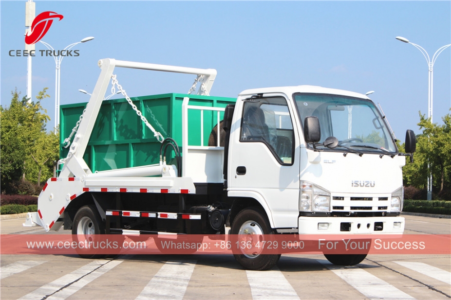 ISUZU 4CBM бұралмалы қолды қоқыс таситын машина