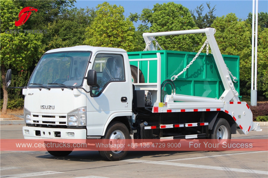 ISUZU 4CBM бұралмалы қолды қоқыс таситын машина