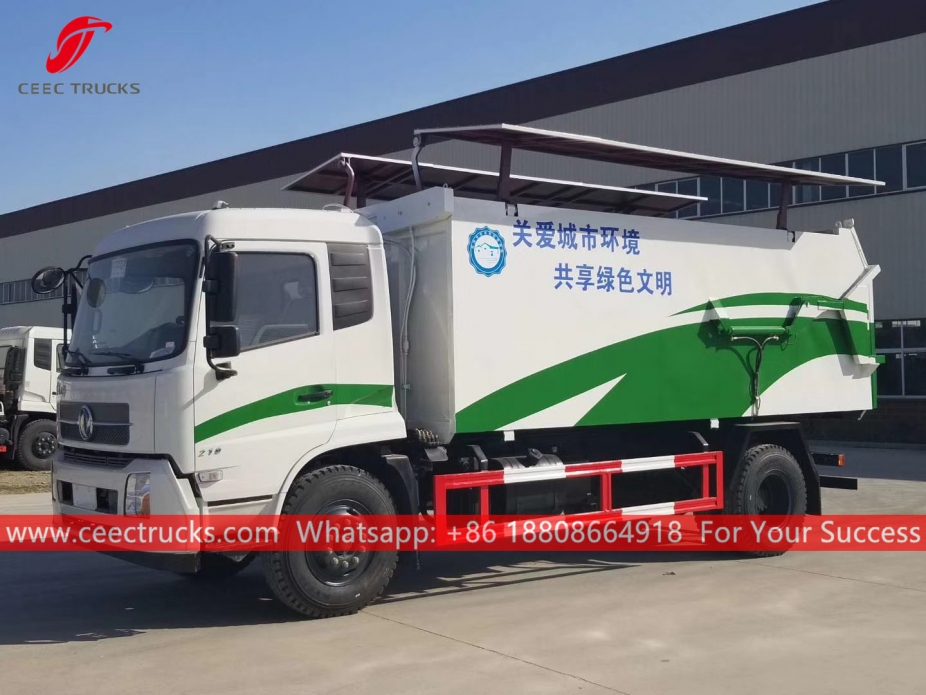 12CBM гидравликалық қоқыс төгетін DONGFENG