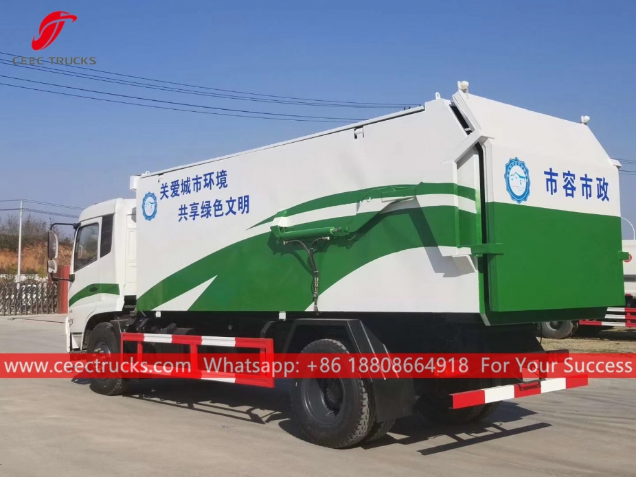 12CBM гидравликалық қоқыс төгетін DONGFENG