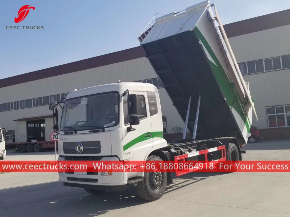 12CBM гидравликалық қоқыс төгетін DONGFENG