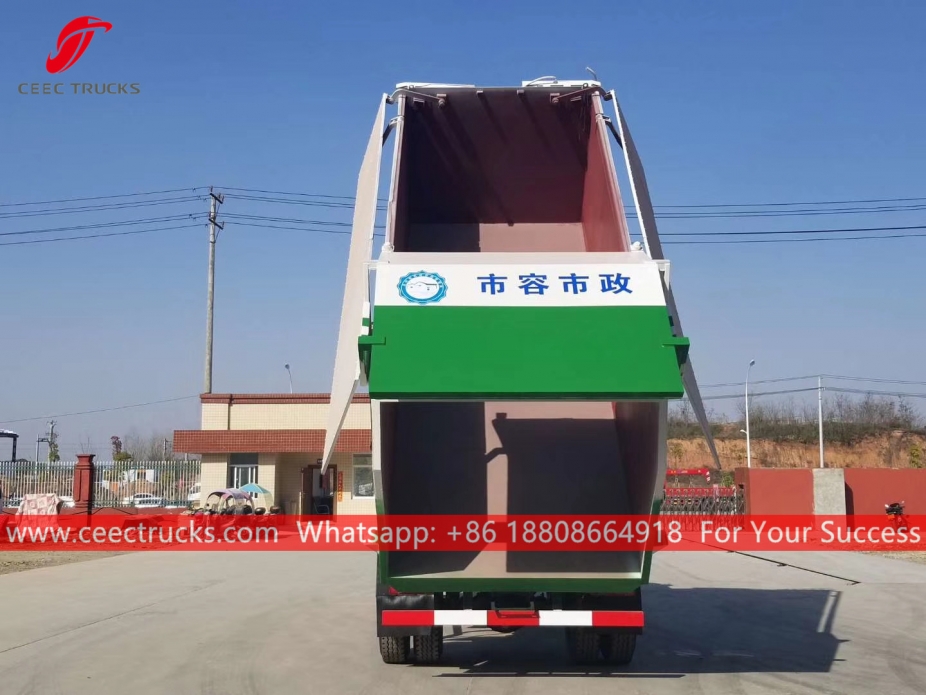 12CBM гидравликалық қоқыс төгетін DONGFENG