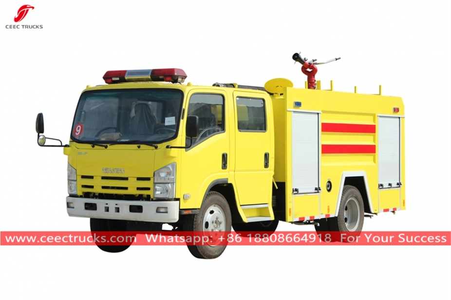 ISUZU 4+1CBM су көбікті өрт сөндіру көлігі