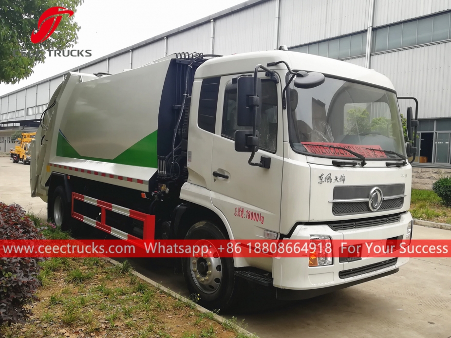 Dongfeng 12CBM сығымдалған қоқыс көлігі