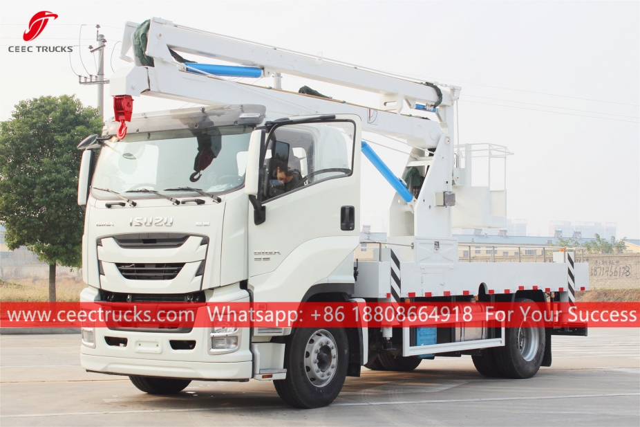 ISUZU GIGA 16м әуе платформасы жұмыс істейтін жүк көлігі