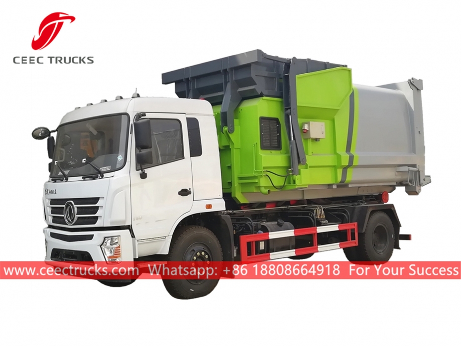 Тығыздағыш контейнері бар Dongfeng Hook тиегіш