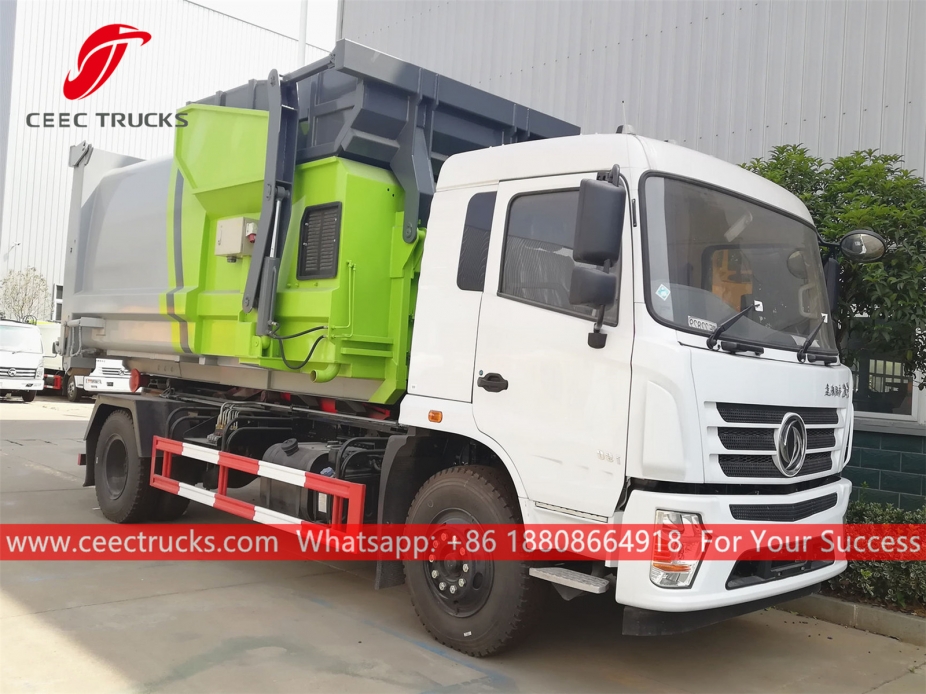 Тығыздағыш контейнері бар Dongfeng Hook тиегіш