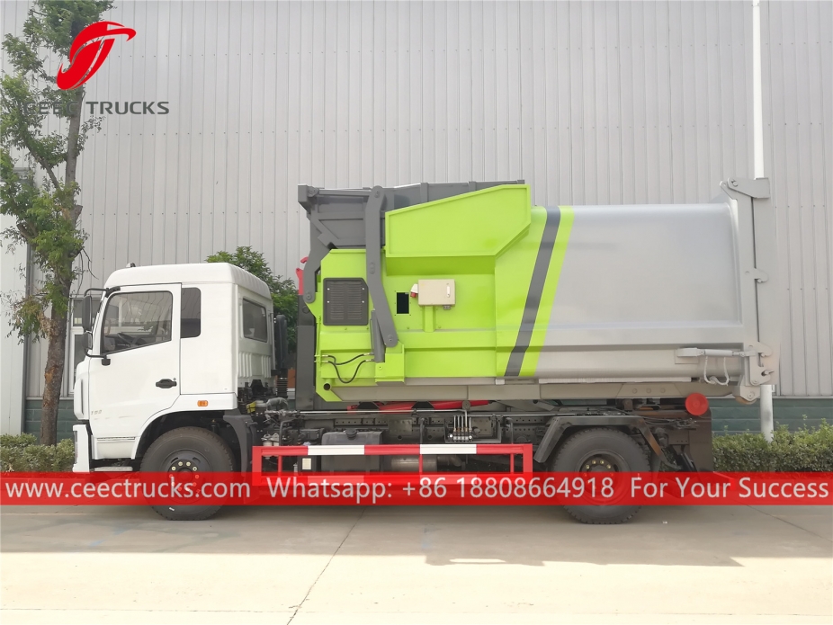 Тығыздағыш контейнері бар Dongfeng Hook тиегіш