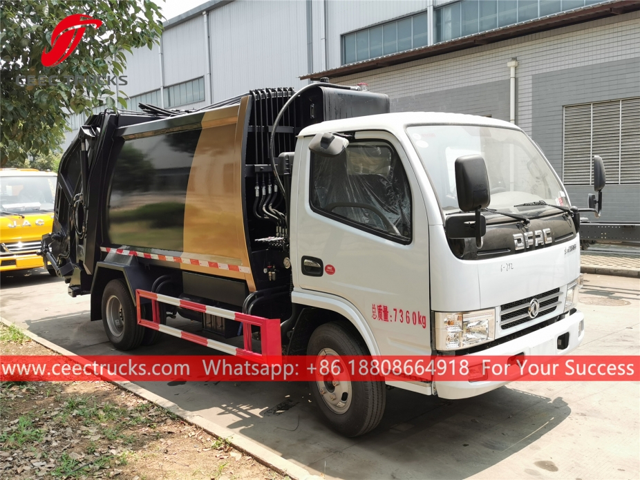 Dongfeng 5CBM қоқыс қысатын жүк көлігі