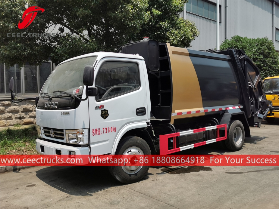 Dongfeng 5CBM қоқыс қысатын жүк көлігі