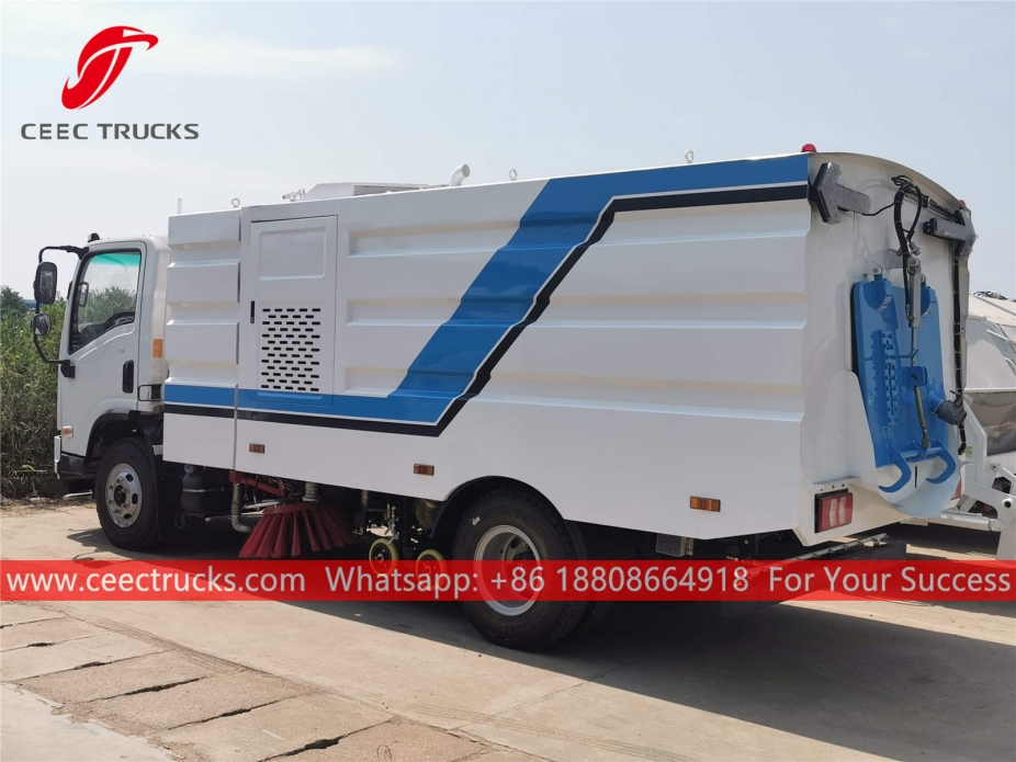 Shacman жол сыпырғыш және кір жуғыш машина