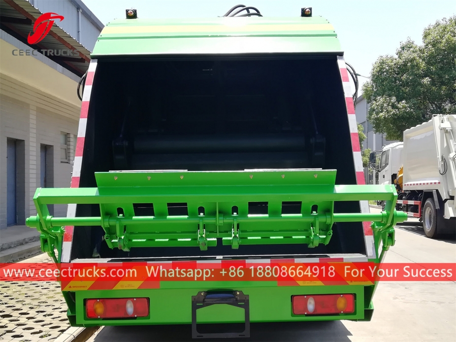 european standard 10,000 liters compressed garbage truck body