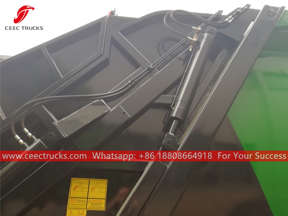 european standard 10,000 liters garbage compactor truck body structure