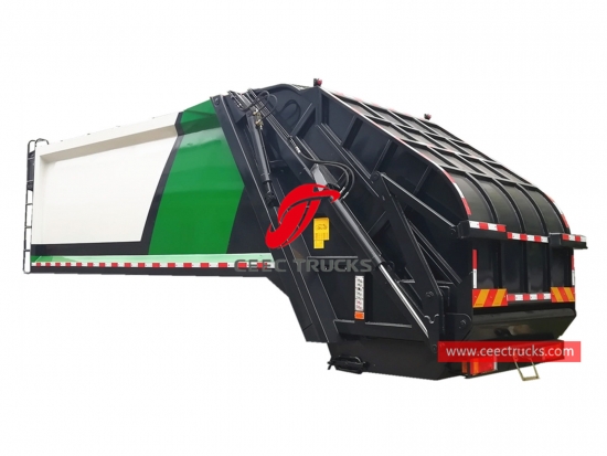 european standard 10,000 liters garbage compactor truck body structure