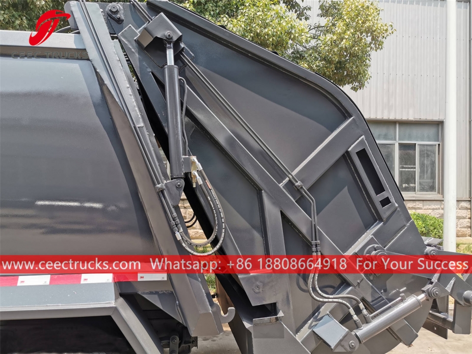 european standard 4,000 liters garbage compactor truck body structure