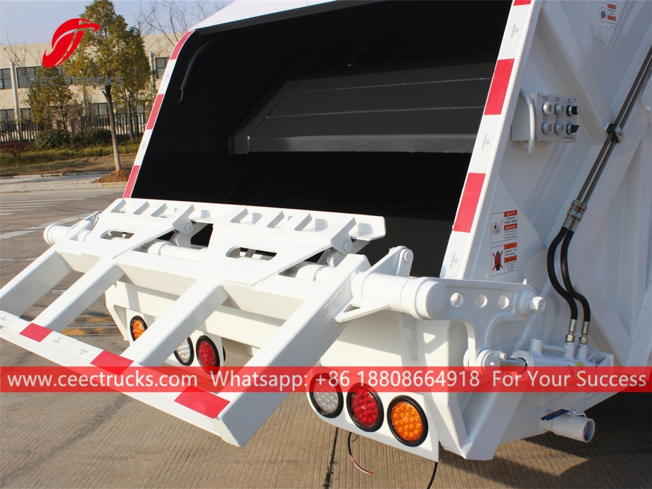 european standard 5,000 liters waste compactor truck body