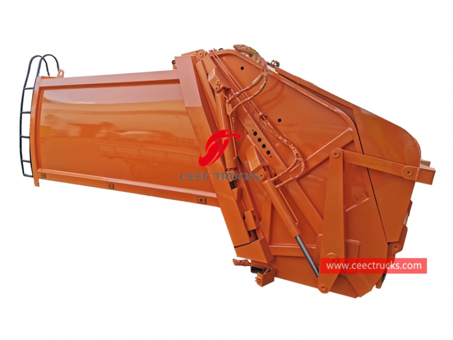 european standard 6,000 liters refuse compression truck upper body