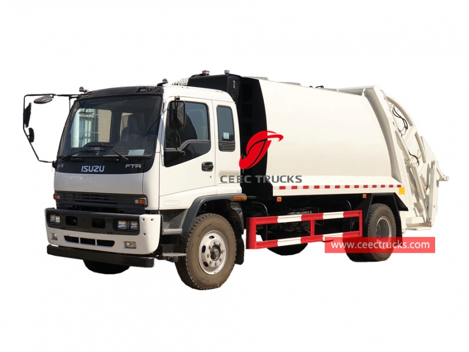 ISUZU 12CBM Қалдықтарды компрессорлық жүк машинасы