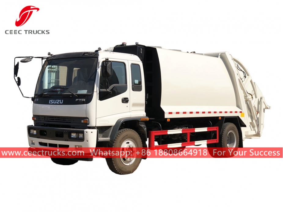 ISUZU 12CBM Қалдықтарды компрессорлық жүк машинасы